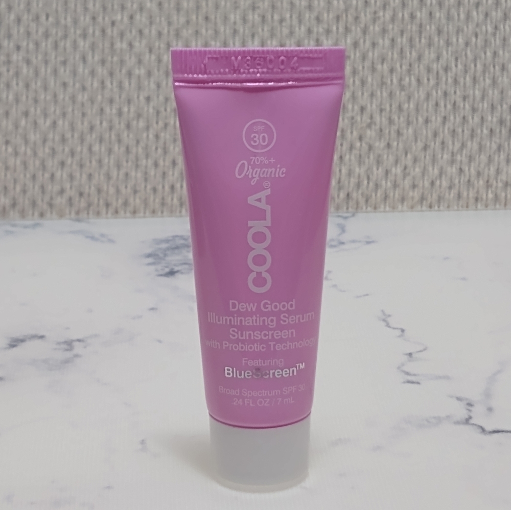 Coola Dew Good Illuminating Serum Sunscreen Mini Travel Size .24oz Exp: 12/26